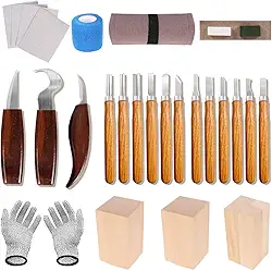 Formao para Madeira, Kit de Faca, 28 Peças Faca de Madeira Detalhada, Kit de Ferramentas de Esculpir, Ferramenta de Argila de Cerâmica, Ferramenta de Escultura de Cerâmica para Esculpir CerâMica