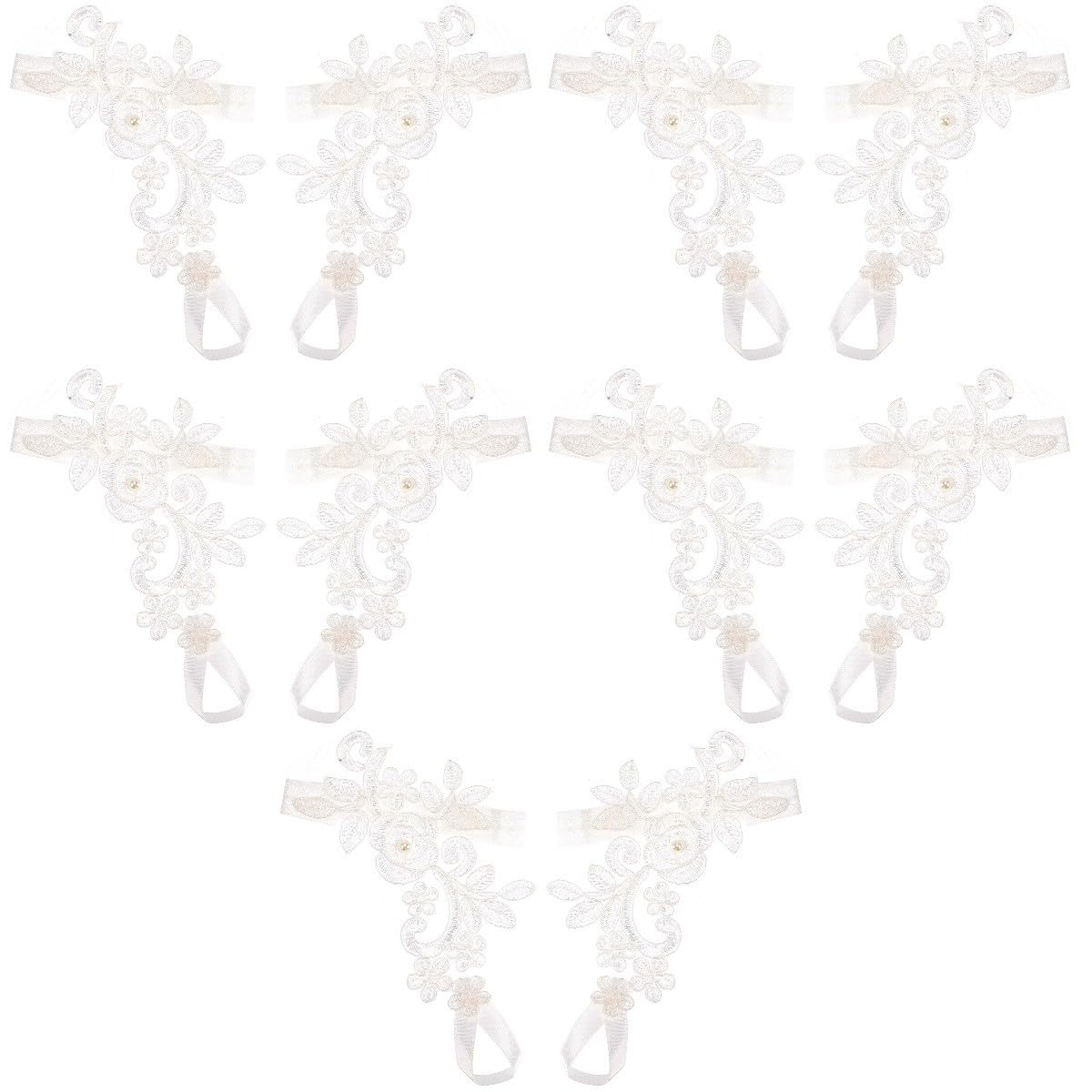 SOIMISS 5paia Cavigliera Romantica Pizzo Per Cerimonie e Matrimoni Accessorio Elegante Da Spiaggia Per Donne e Ragazze Decorazione Per Piedi Confortevole e Resistente Perfetta Per Sposi e
