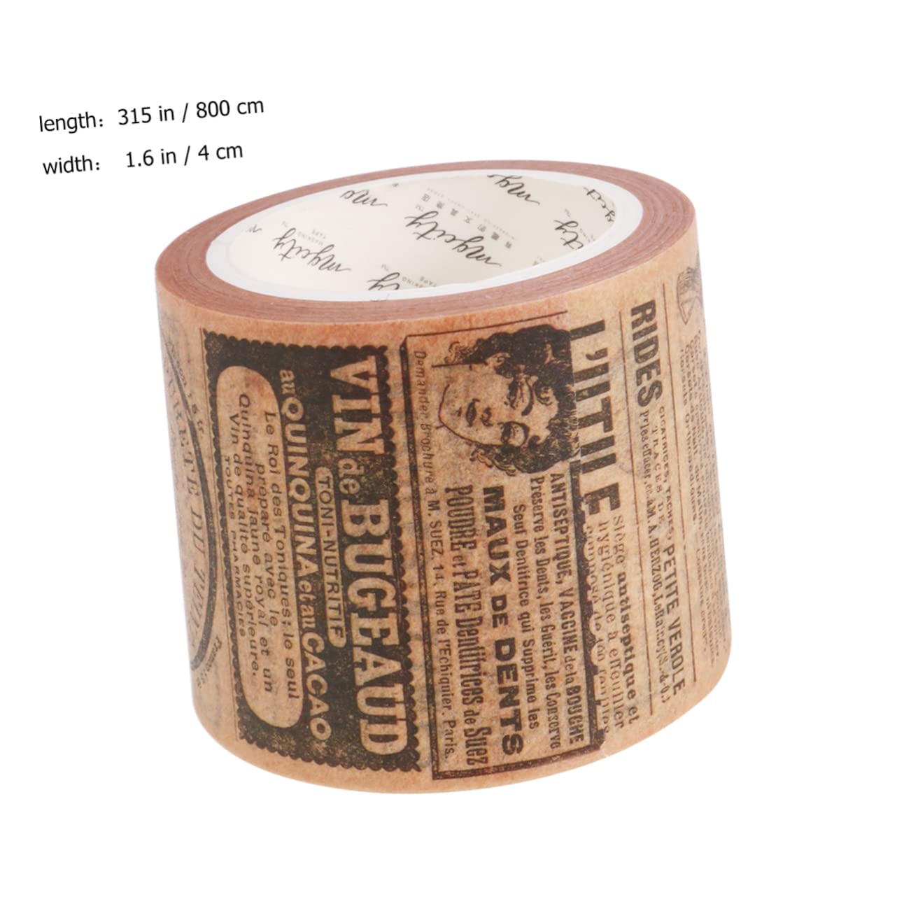 Operitacx Nastro Washi Decorativo Retrò Gotico in Carta Giapponese 1 Pezzo | Scrapbooking e Diario, Uso DIY per Cancelleria, Look Colorato, Adatto a Casa