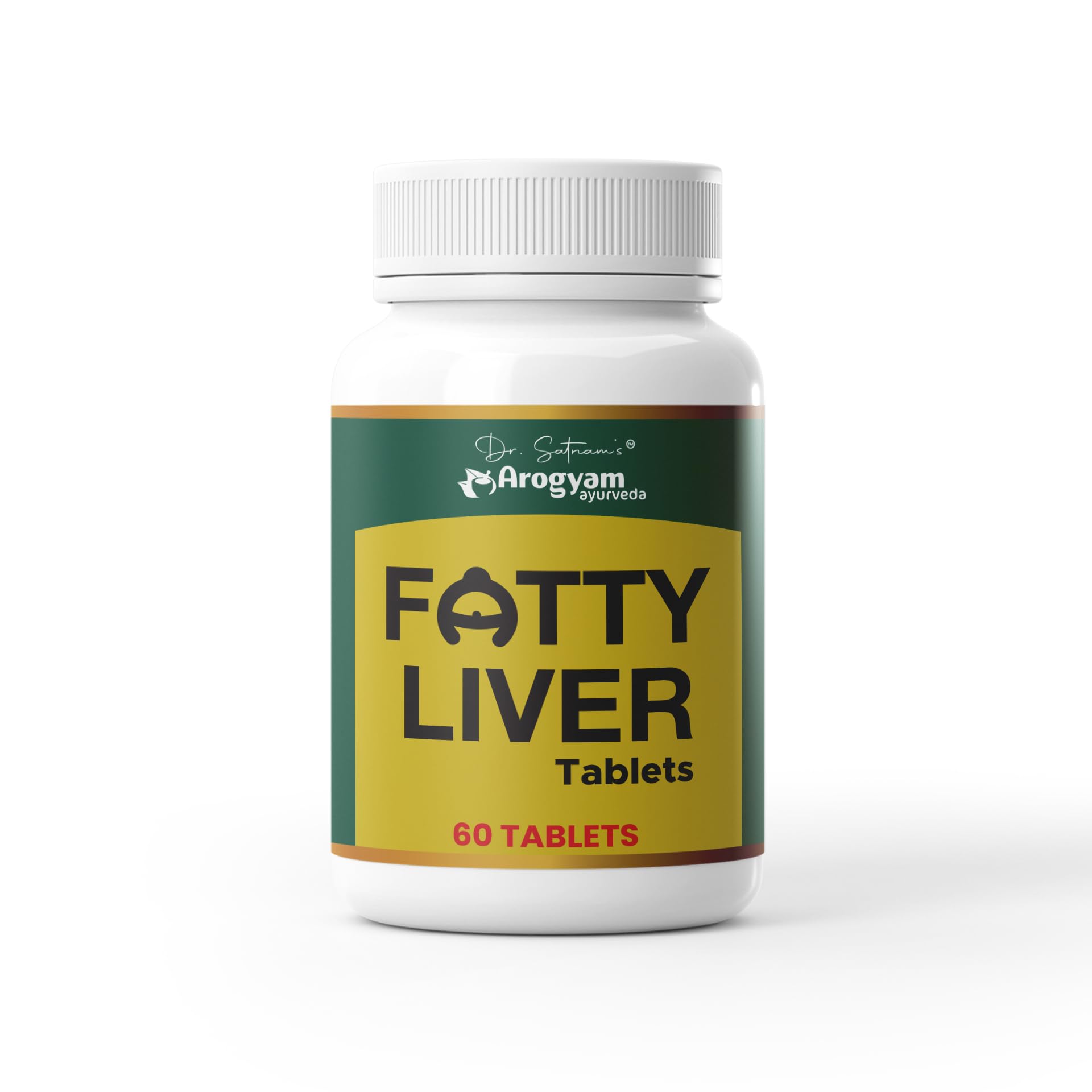 [BRSROFIEOF5G2CTO] Dr. Satnam's Arogyam Ayurveda Fatty Liver Tablets | Ayurvedic Herbal Liver Support Formula | Digestive & Metabolic Wellness Support | Plant-Based Supplement | 60 Tablets
