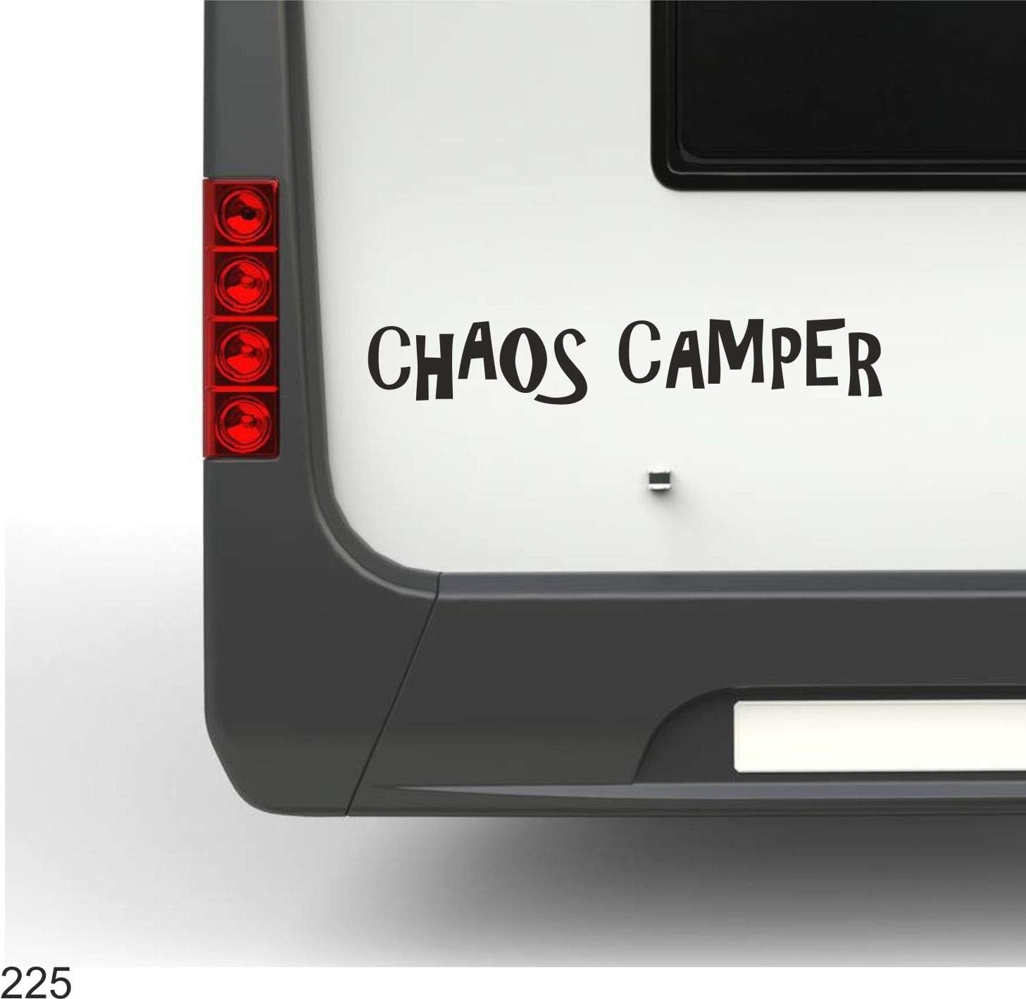 Rakelfix Chaos Camper Typ 1 ca 30cm Hochwertiger Wohnmobil Aufkleber Camper Wohnwagen Womo Mobile Auto & Motorrad