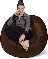 Vista 23 de Sofa Sack - Relleno de espuma para puf, tumbonas y flotadores de alberca, 100L, color blanco, con boquilla EZ-Pour con cierre de cremallera