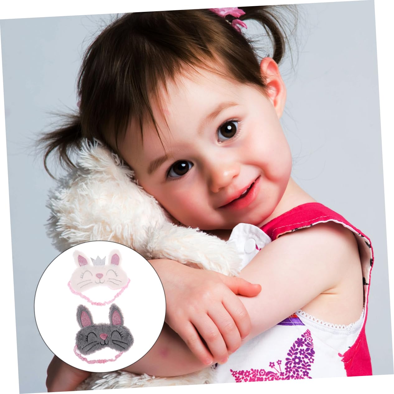 GLEAVI Schlafmaske 6 Stk Plüsch-kaninchen-augenmaske Plüsch-augenabdeckung Tierische Augenabdeckung Kaninchen-augenklappe en Weiß Reisen Gesichtsmaske Atmungsaktiv