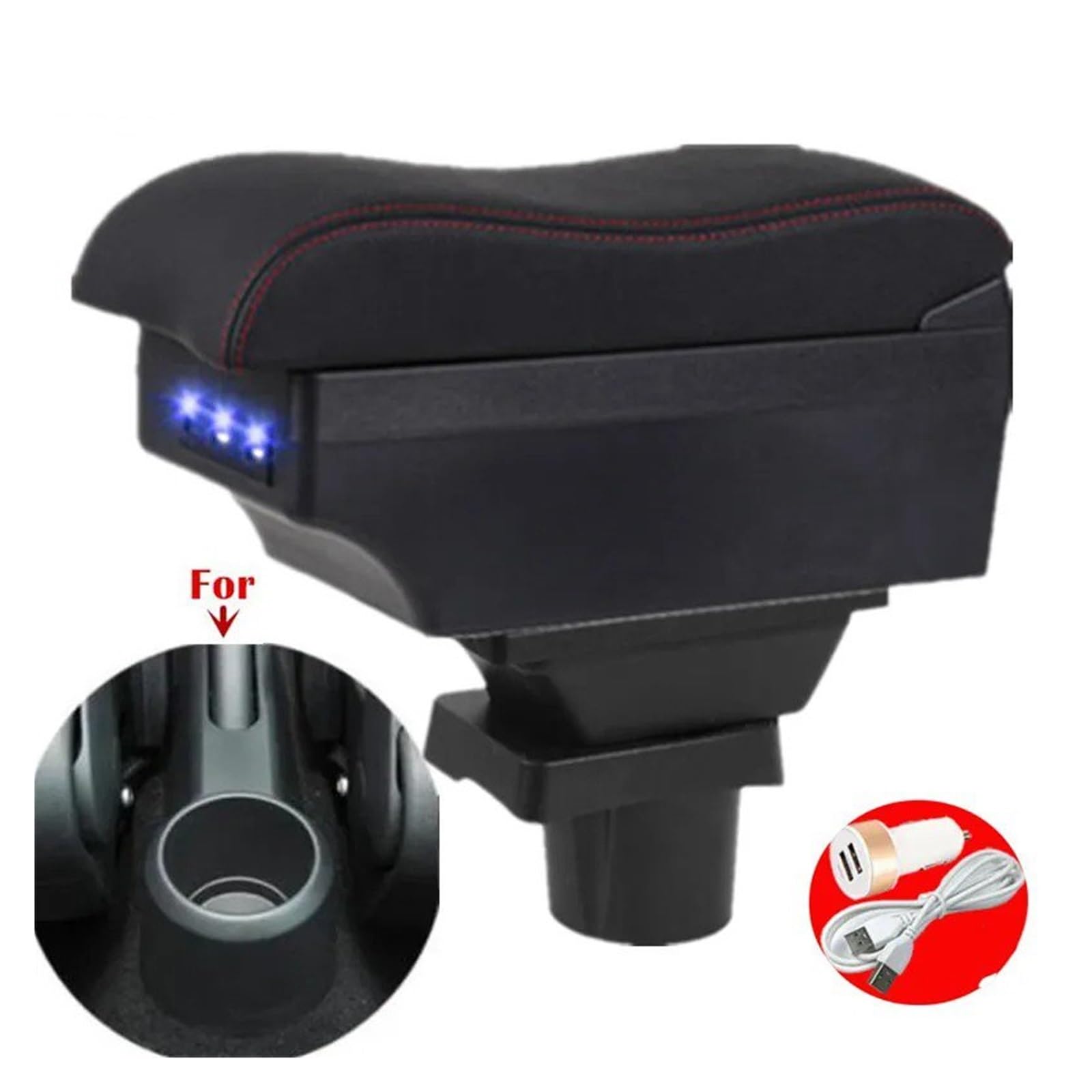 per VW per UP Car Armrest Box Console Storage Dedicato Retrofit