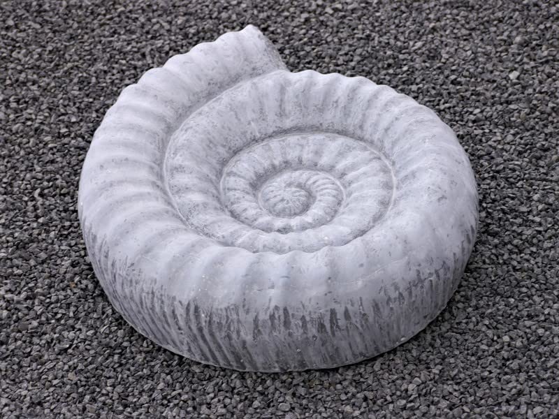 jetzt stark reduziert: Gartendeko - VOGELBAD AMMONITO - betongrau 46x42x14