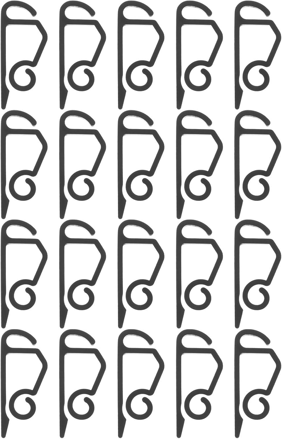 120pcs Black Gutter Clips for Lights with Firm Attachment and Versatile Compatibility Plastic Outdoor Light String Clips on Gutters for Christmas and Halloween Decorations