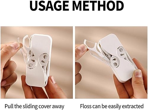 Miniatura 4 de Dispensador de hilo portátil, dispensador automático de hilo dental portátil, soporte de selección de hilo dental recargable de primera calidad,