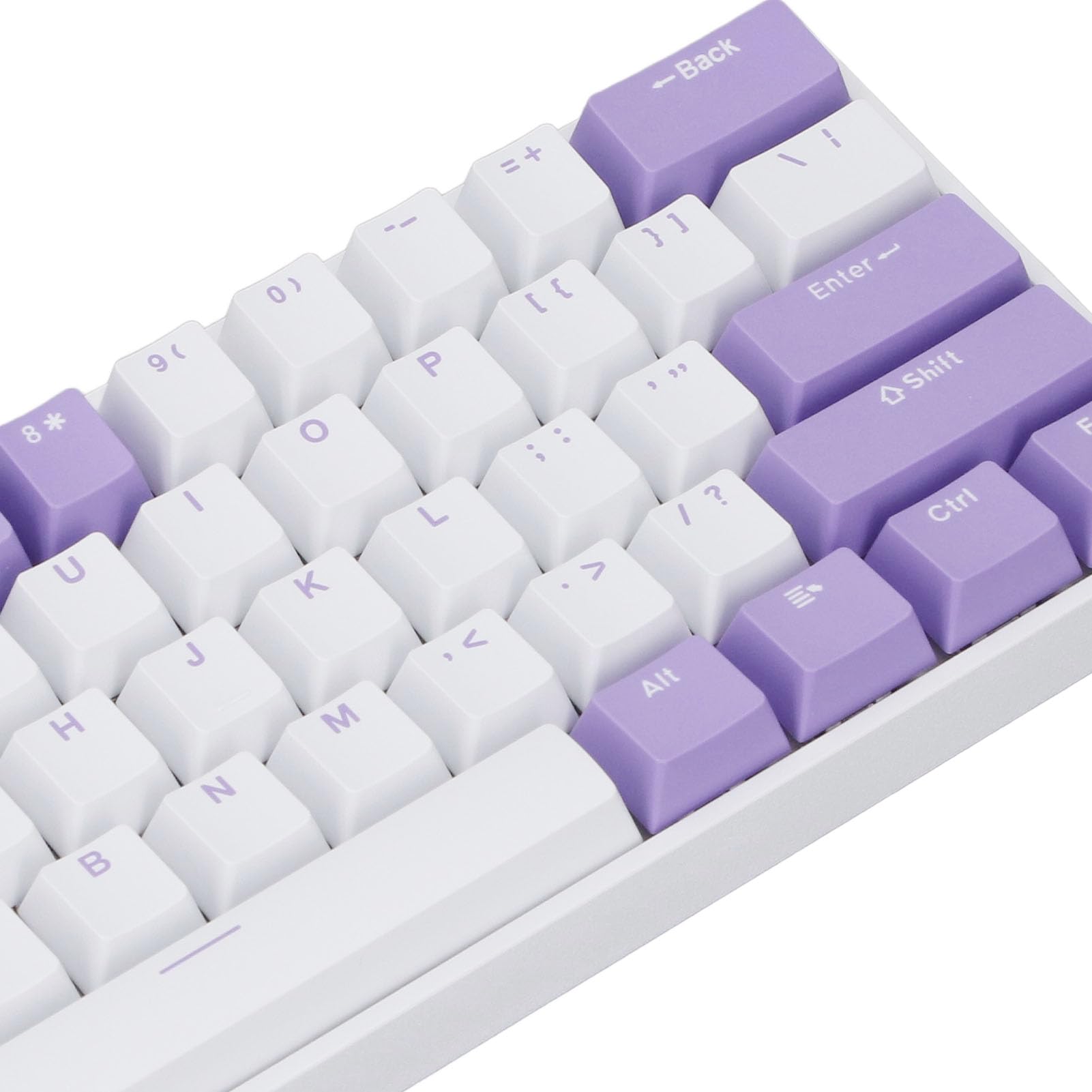Tastiera Meccanica Wireless a 61 Tasti Tastiera da Gioco Retroilluminata RGB Compatta per Ufficio Domestico Bianca