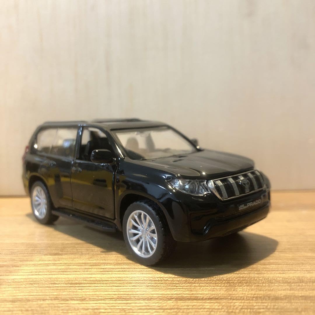 Amazon | ランドクルーザー プラド ミニカー 黒 TOYOTAランクル 142