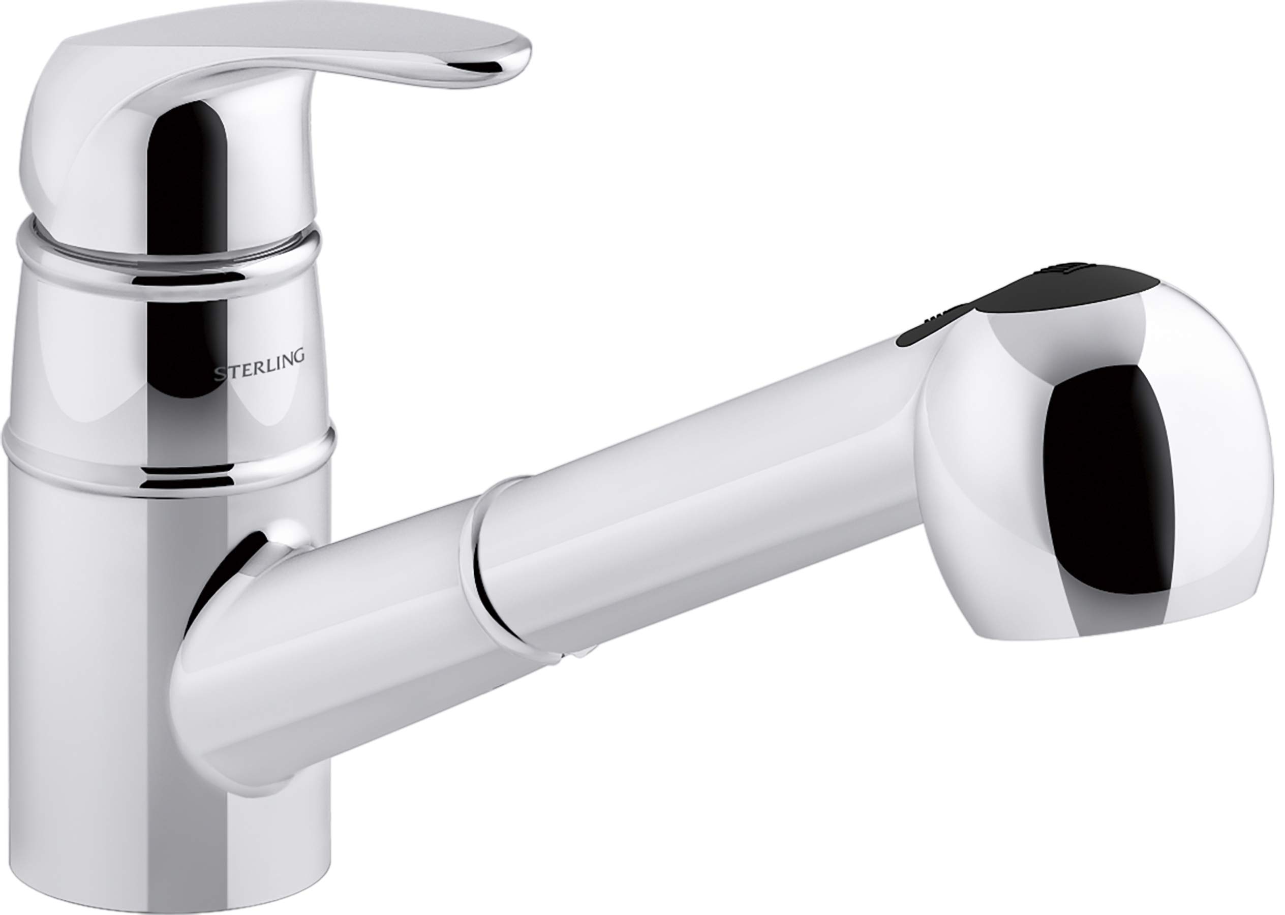 STERLING KOHLER Pull Out Kitchen Faucet, Valton, Polished Chrome, 24277-CP