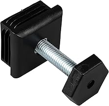 4 Stück Justierstopfen Verstellgleiter Höhenversteller, Justierschraube Größen: 20x20 bis 40x40mm - z.B. für Tische, Stühle, Regale, Möbel, um kippeln/Ungleichheiten auszugleichen (40x40mm, M10x40)