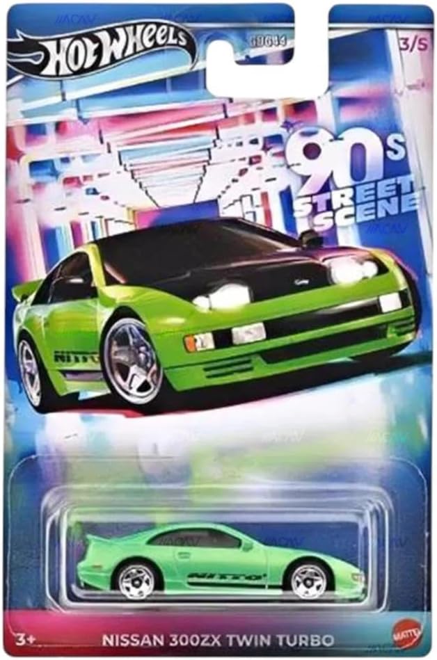 Hot Wheels 90 Lar Sokak Sahnesi Temalı Arabalar NISSAN 300ZX TWIN TURBO JCB59