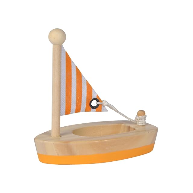 Foto 2 de 8 de Eichhorn - Barcos flotantes de Madera de Abedul y Pino, 2 Unidades, 11 cm de Largo, a Partir de 2 años
