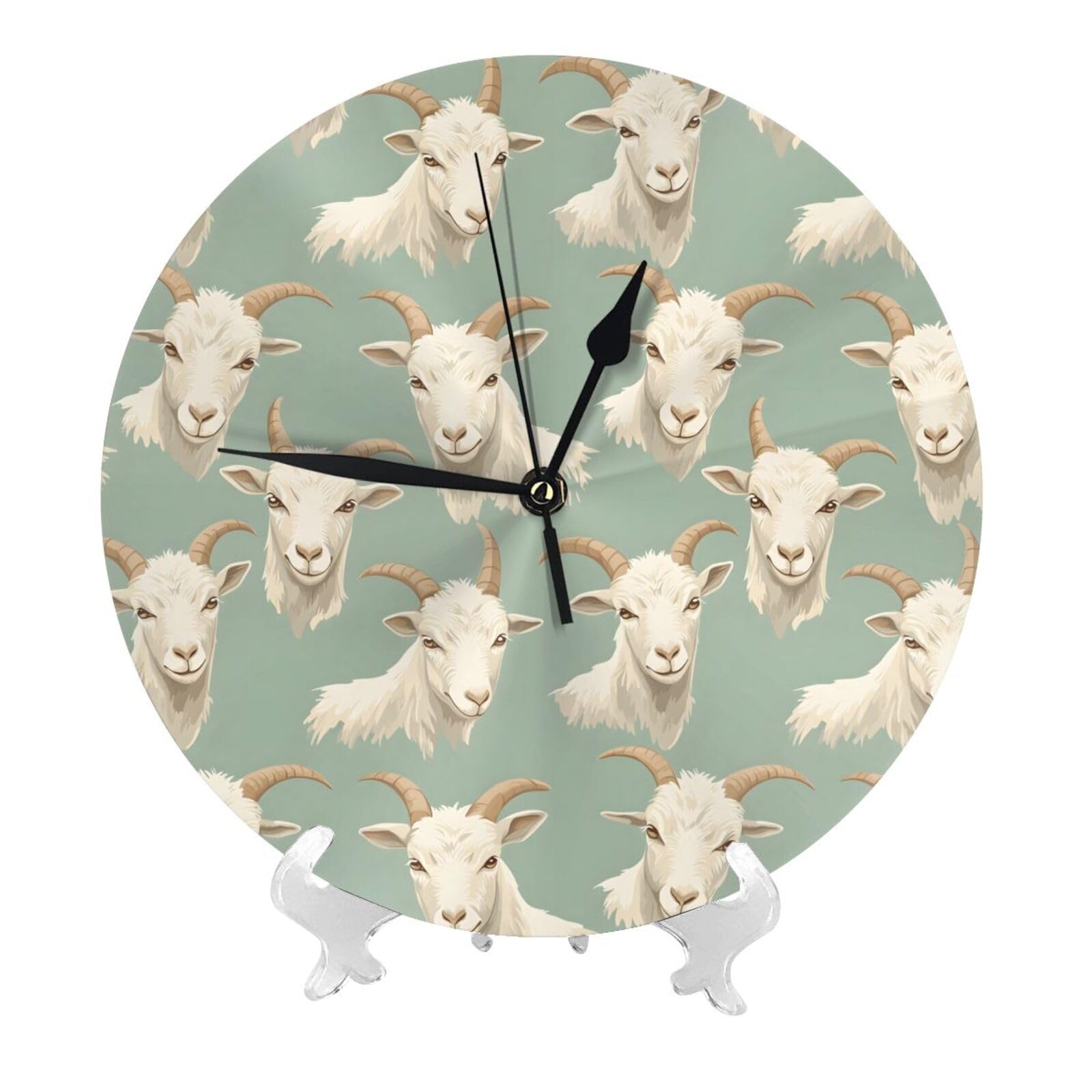 Horloge murale moderne blanche à piles de 25,4 cm pour salon