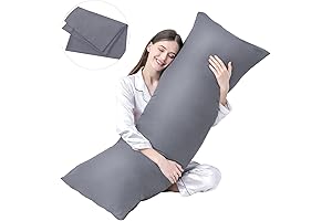 DOWNCOOL Grey Body Pillow: A Luxurious Embrace for Restful Sleep