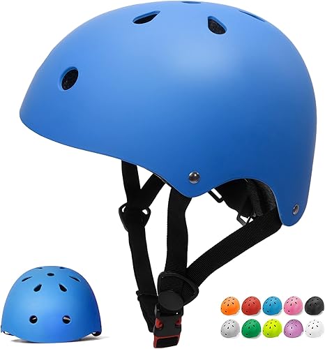 Casco de bicicleta para niños, casco para niños pequeños, casco multideportivo para niños con resistencia al y ventilación. Casco ajustable para