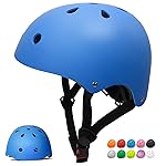 Glaf Toddler Helmet for 2-4 Years Kids Bike Helmets Baby Girls Boys Multi-Sport Adjustable Skateboard Bicycle Helmet Lightweight 3 Sizes for Toddler to Youth (Blue, XS: 18.9-19.7)