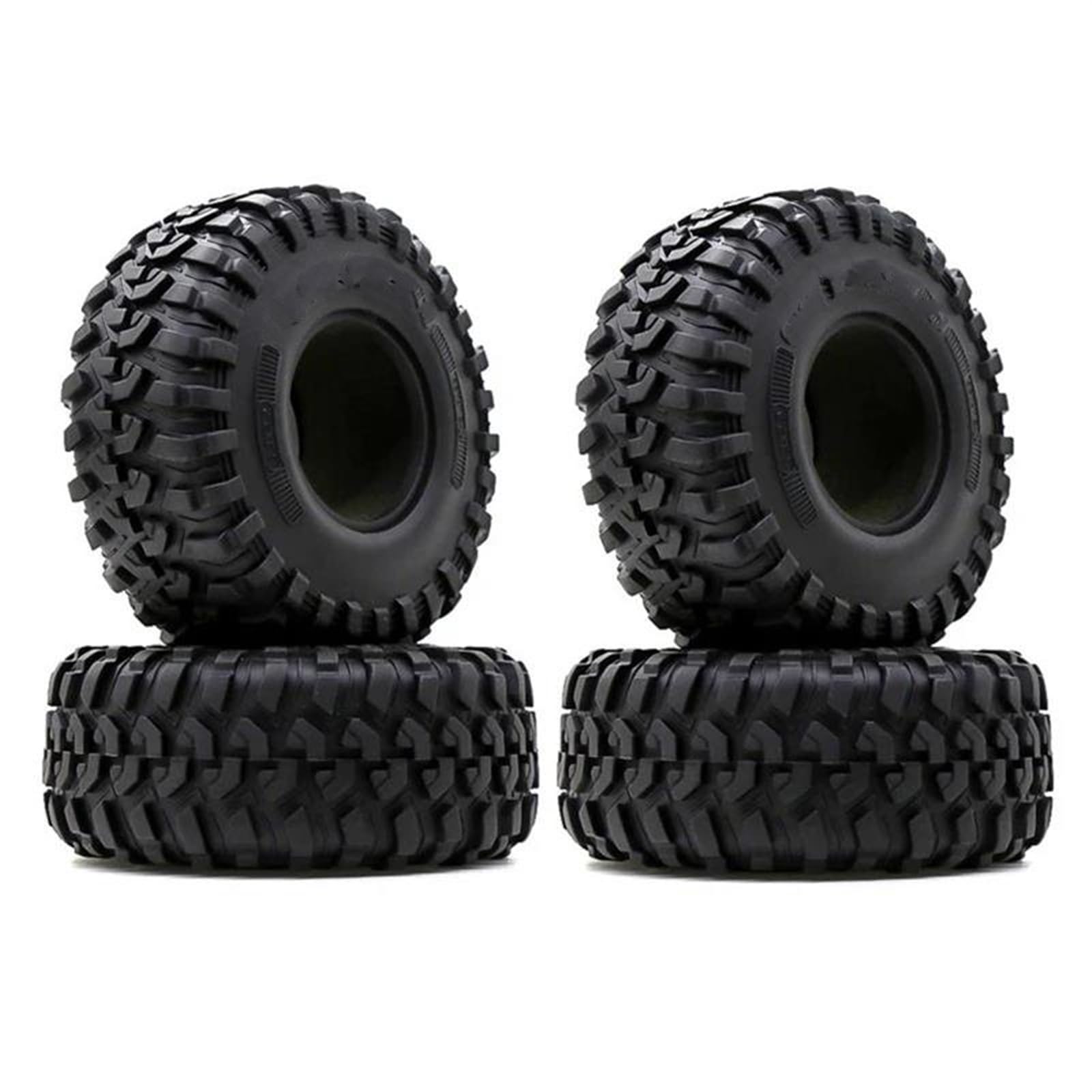 RC Car Pneumatico Ruota Compatibile con Assiale per SCX10 RR10 per Wraith per Traxxas TRX4 TRX6 4 Pezzi 130 Mm 2.2 Pneumatici in Gomma per Ruote per 1/10 RC Crawler Car