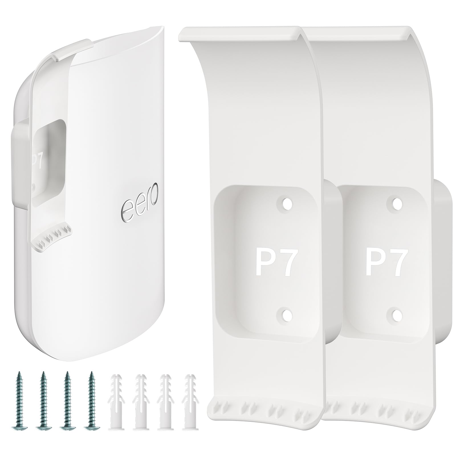 Dunear eero Pro 7 Wall Mount Bracket (2-Pack), Sturdy ABS Holder with Cable Management