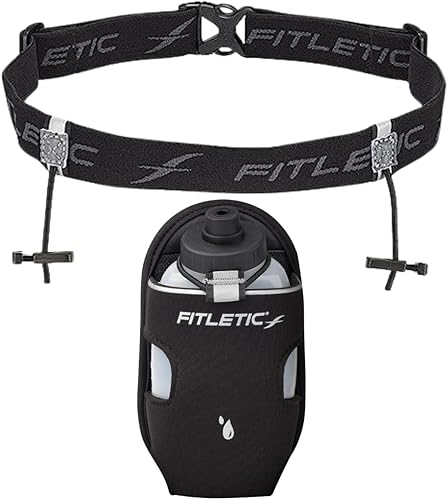 Fitletic - Extra Mile Holster Bottle Add-On, soporte para botella de agua con botella de agua transparente para cinturón de correr, Fitletic