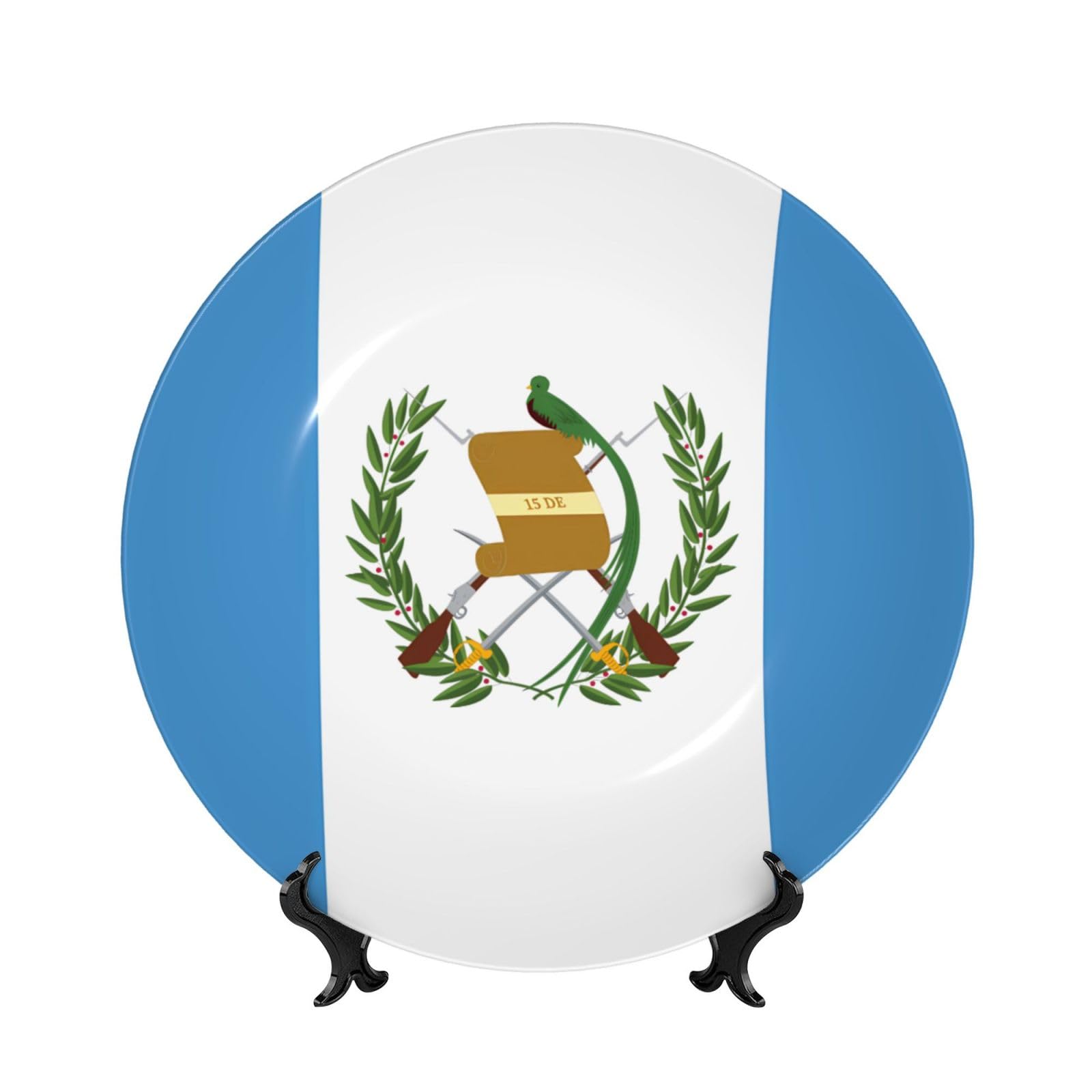 Drapeau du Guatemala 25 cm pour décoration murale de salon ou bureau moderne