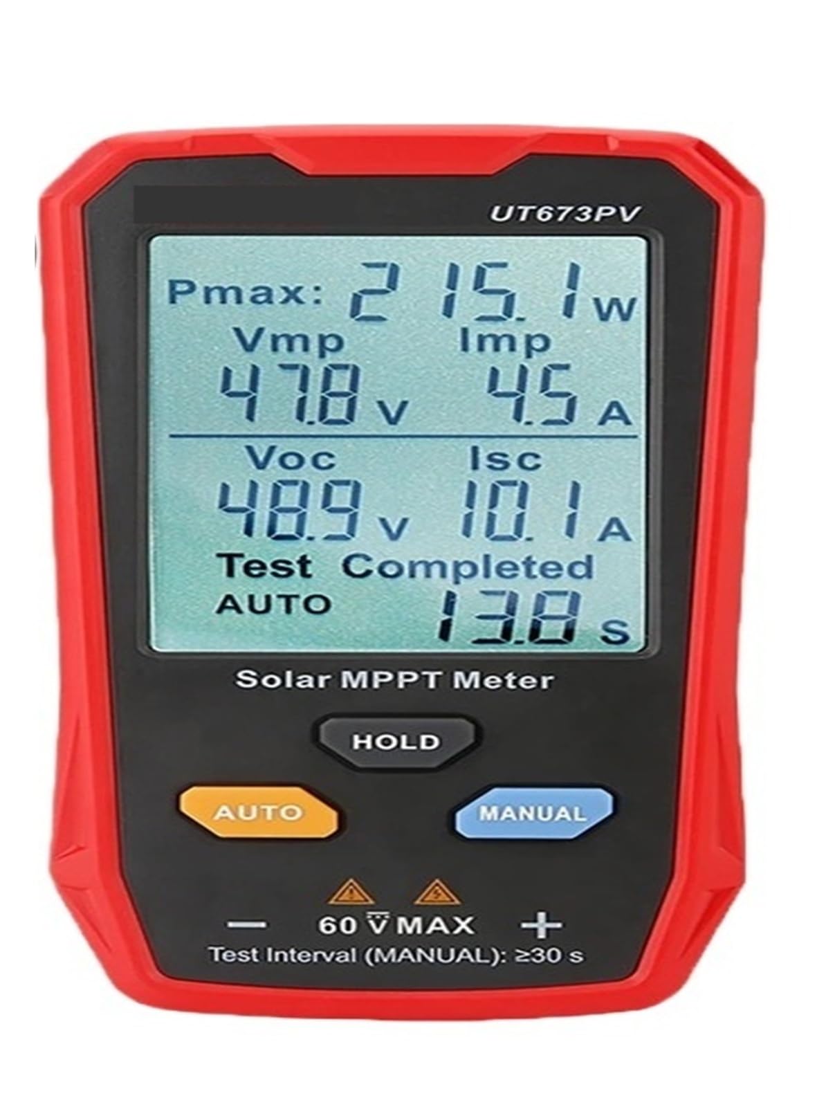 Misuratore solare UT673PV 5~800W Modulo fotovoltaico Tester di potenza massima Tensione a circuito aperto Corrente di cortocircuito