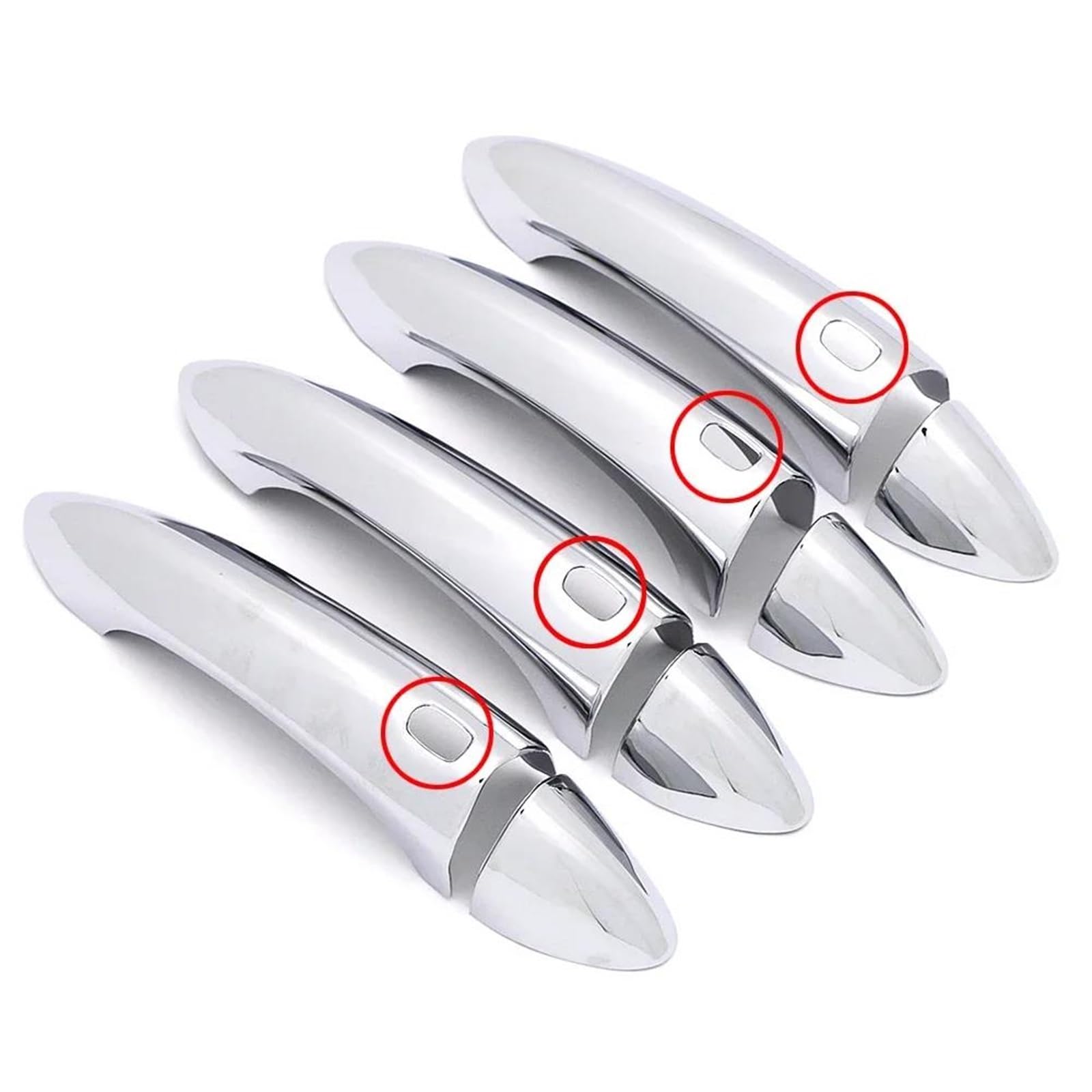 ZAPORA for Opel for Insignia B for Astra K for Ampera-e Car Exterior Side Door Handle Cover Decoration Trim Sticker(Style C)