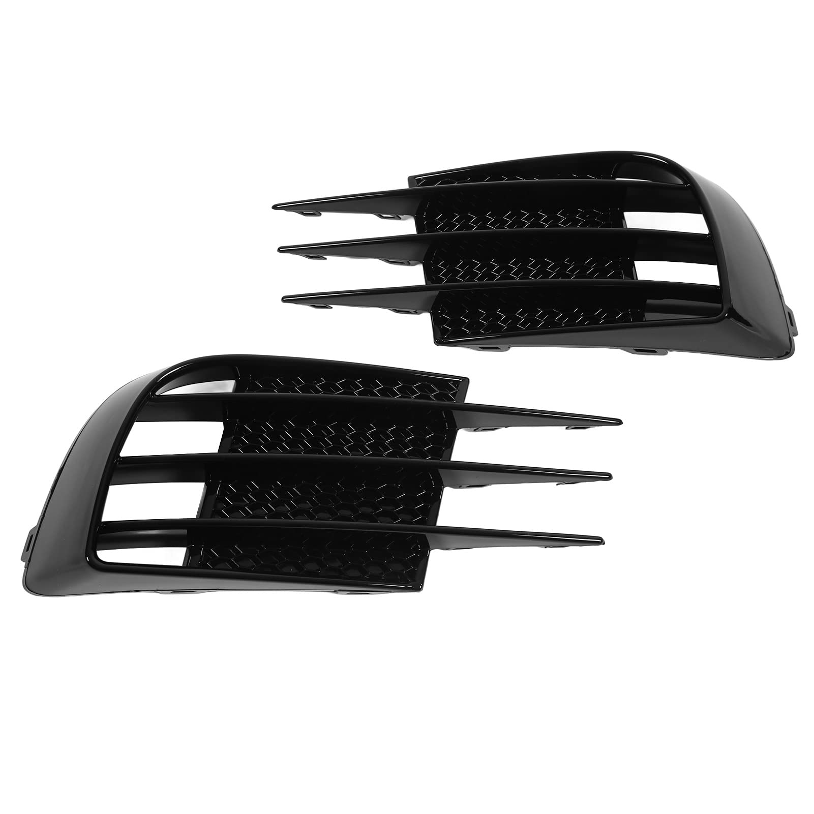 Copertura Griglia Fendinebbia, 1 Paio di Paraurti Anteriore Nero Lucido Copertura Griglia Fendinebbia Sostituzione Cornice Cornice Fendinebbia per 6 MK6 GTD 2008‑2013