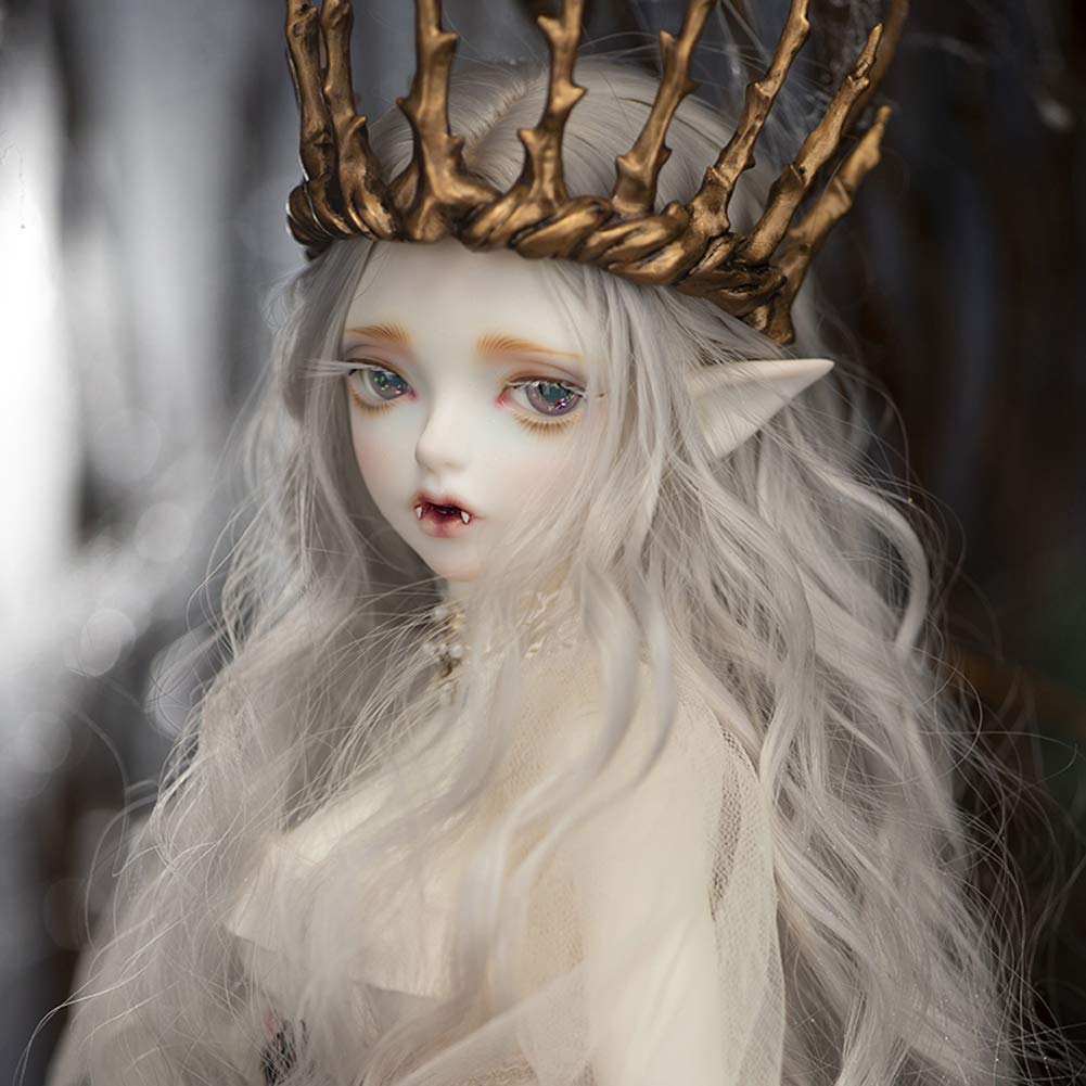 A, BJD 1/4 SD Puppe Siam Puppe, Überraschungsgeschenk für den kompletten Satz Perücke Kosmetik-Accessoires Mädchen von DIY Spielzeug und Schuhe