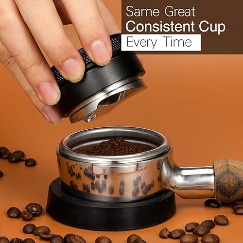Miniatura 3 de MATOW Distribuidor de café de 2.087 in, herramienta de distribución de espresso, nivelador de café compatible con portafiltro Breville de 2.126 in,