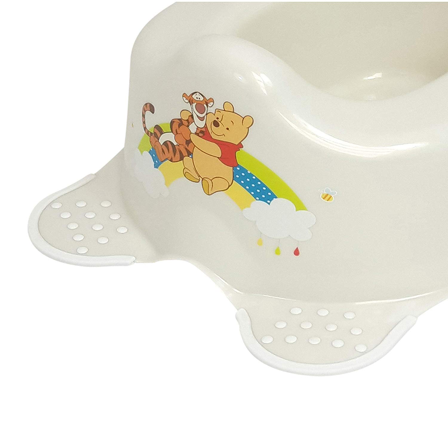 3er Set Z: Perla Premium Disney Winnie The Pooh Perla Blanco Kinder-Toilettensitz + Zweistufiger Taburete Escalón + Orinal Reductor