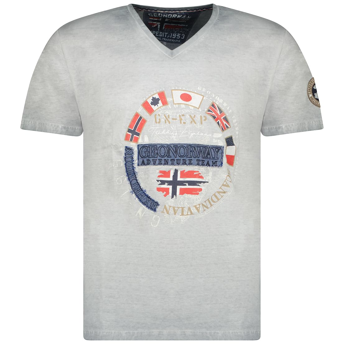 Geographical Norway Men's Jarico t Shirt, Gris Foncé, XL
