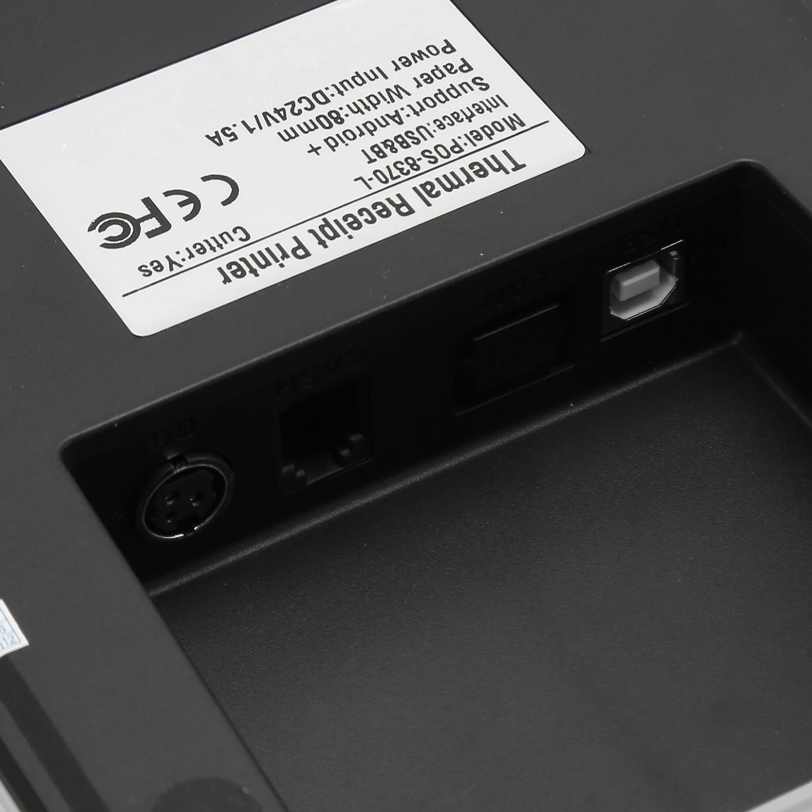 Dpofirs Impresora térmica de recibos, impresora de códigos QR USB/Bluetooth de 80 mm con cortador automático para cajón de efectivo/ESC/POS, para ventanas/Linux, minorista y cocina de restaurante