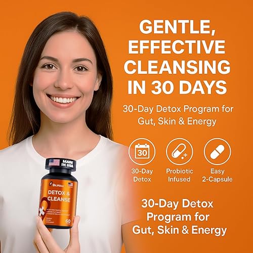 Miniatura 2 de Detox Cleanse - Desintoxicación para mujeres y hombres  Apoyo a base de hierbas para el colon y el hígado con Senna, cáscara de psyllium y