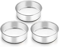 Vista 9 de TeamFar Molde para Pastel de 4 Pulgadas, Mini Molde para Pastel Juego de Moldes Pequeños Redondos para Hornear de Acero Inoxidable, Para Hornear