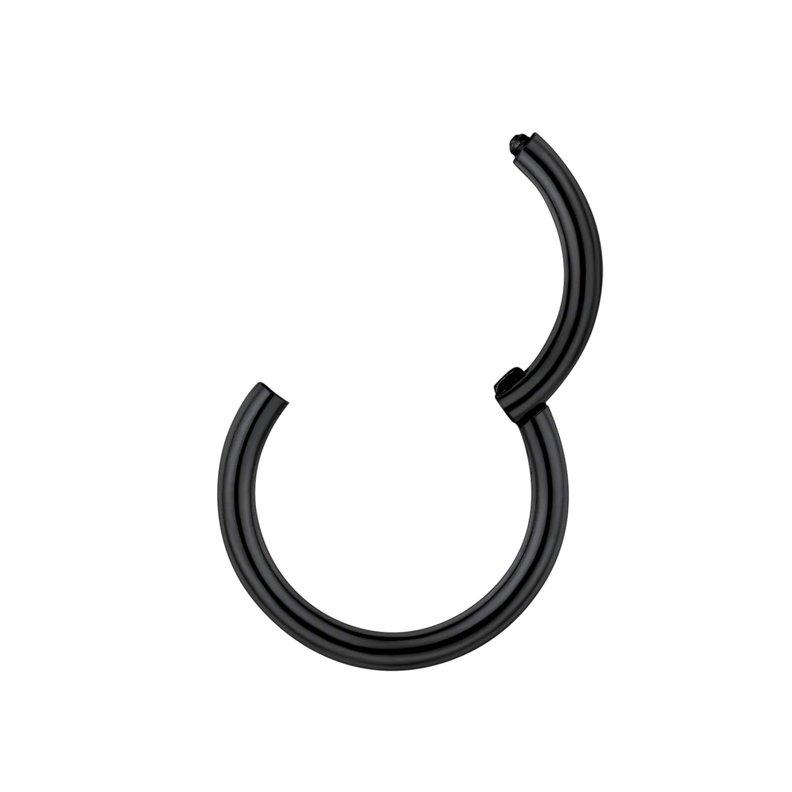 PROSTEELUn Piercing Nariz Aro Septum Acero Quirurgico, Pendientes Nostril Labio Tragus con Calibre 20G / 18G Grosor, 6-10 mm Diámetro, Plateado/Dorado/Rosado/Negro