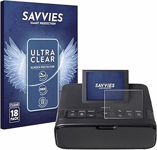 Savvies Screen Protector compatible with Canon Selphy CP1300 Protection Film Clear 18-Pack