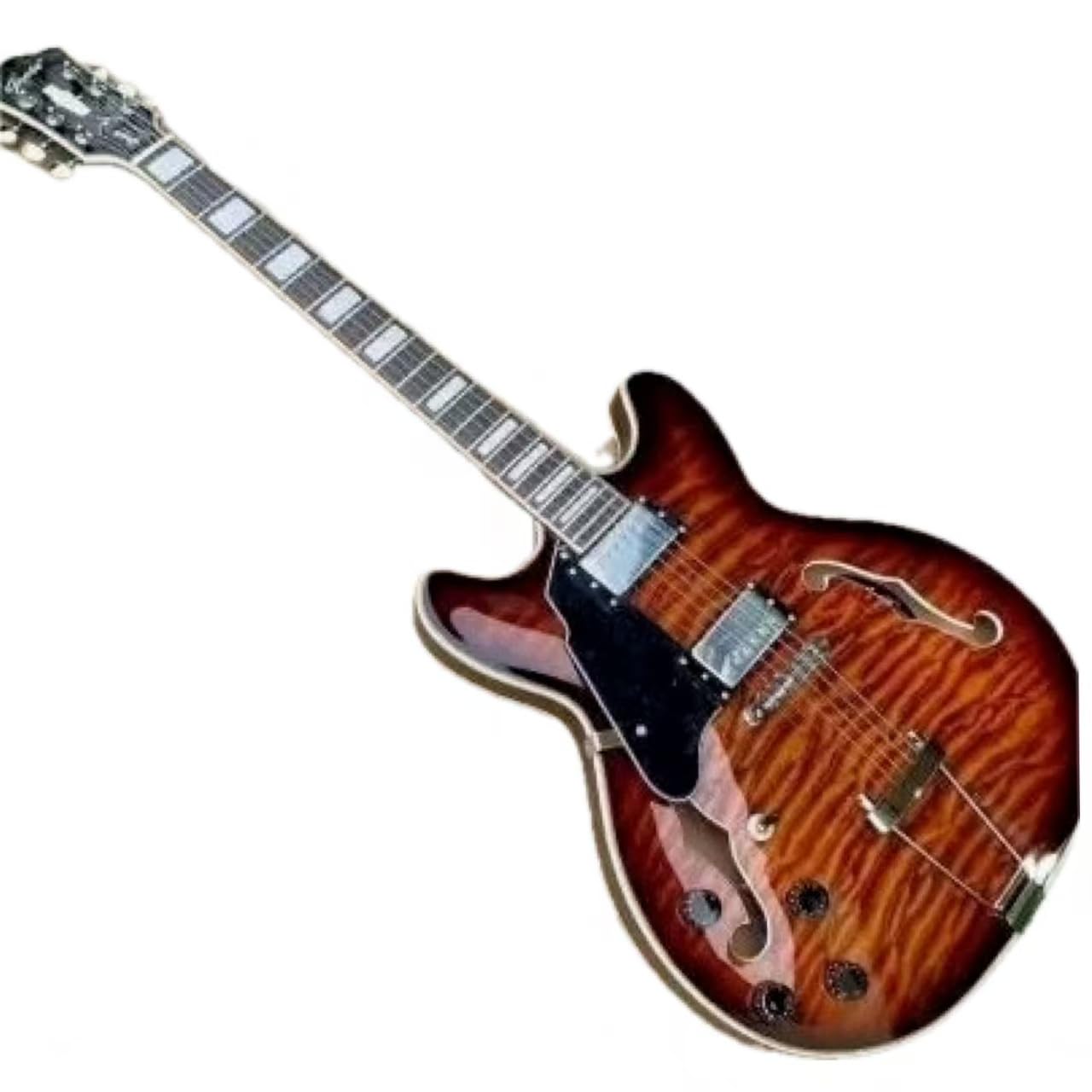 Leworęczna gitara jazzowa Hollow F-Hole – gitara akustyczna ze stalowym strunem