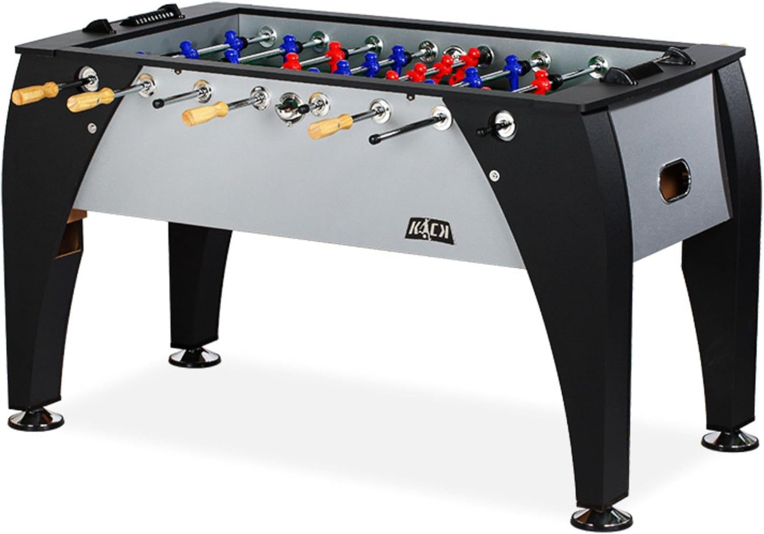 KICK Legend 55″ Foosball Table – Professional Full-Size Indoor Game for Adults & Families with Counterbalanced & Uniformed Men, 6 Foosballs and Adjustable Leg Levelers