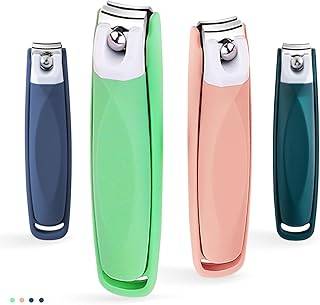 Sponsored Ad - Jenney Nail Clipper with Catcher, Sharp Stainless Steel Fingernail and Toenail Cutters, No Splash Professio...