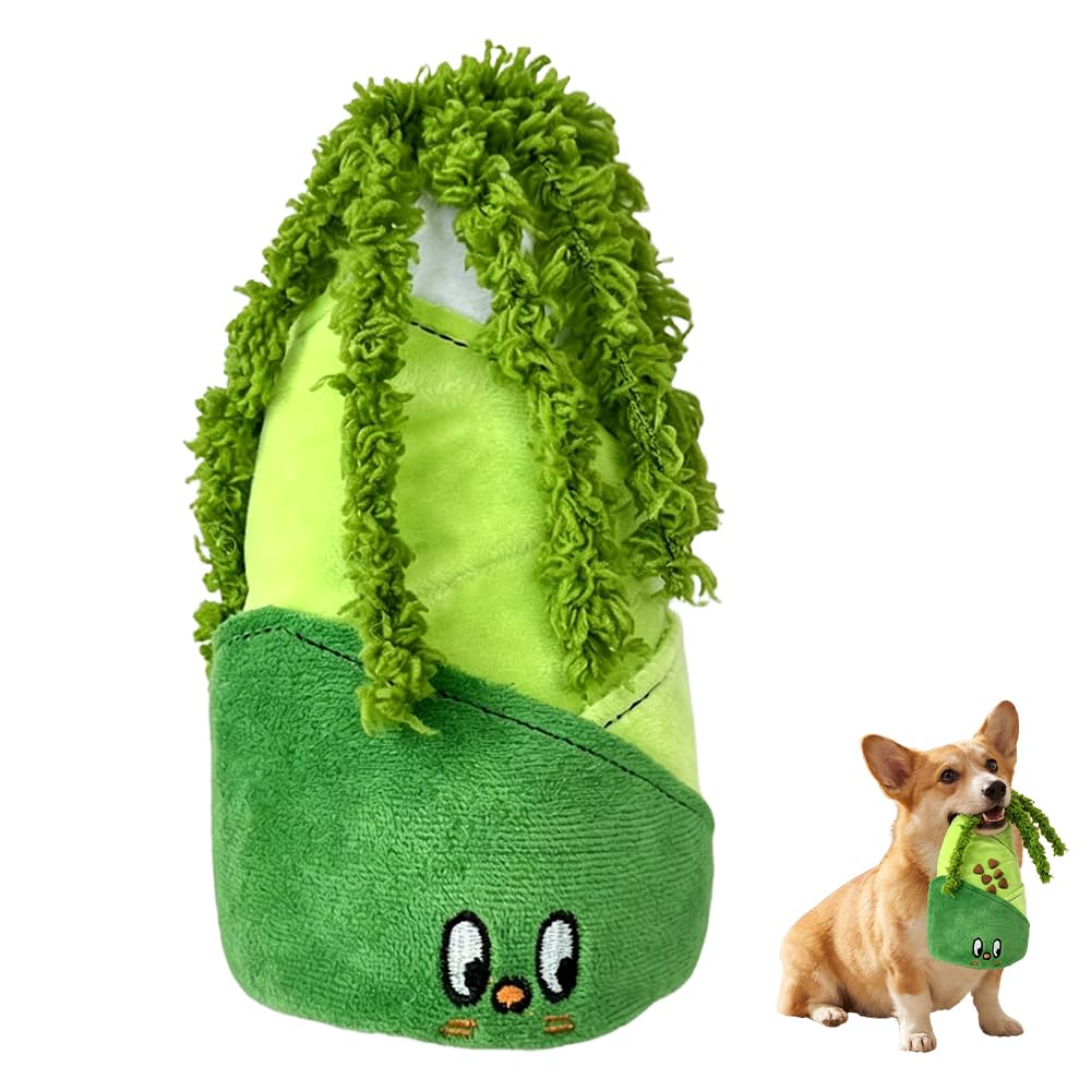 lunictto Dog Toy for Small Medium Dogs, Interactive Plush Pet Toy with Crinkle Paper, Treat Dispensing Puzzle Toy, Dog Enrichment Chew Toy for Mental Stimulation and Indoor Play 26cm