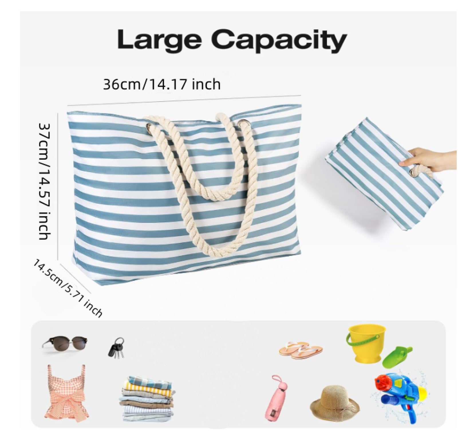 Tote Bag Tela Cartera de Mano Mujer Poliéster Bolso Playa Reutilizable Bolsas Viaje Plegable Bolsa Tela Mujer Bolsa Compra Totebag Bolso de Mano Tote Bags Cremallera