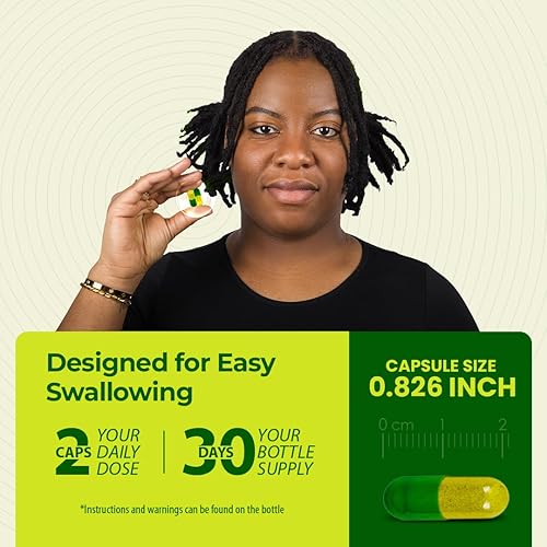 Miniatura 6 de Vitaminas para el crecimiento del cabello con fuerza raíz vitaminas para el cabello para mujeres y hombres negros con bloqueador DHT y colágeno,