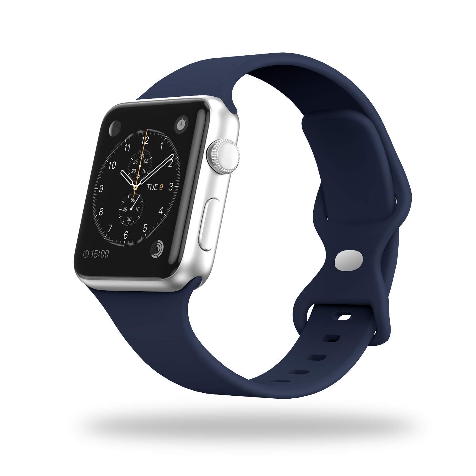 STG Sport Watch Band Compatible with Apple Watch Band 38mm 40mm 41mm 42mm 44mm 45mm 49mm S/M M/L for Women/Men Soft Silicone Replacement Strap Accessories for iWatch Ultra SE Series 8/7/6/5/4/3/2/1