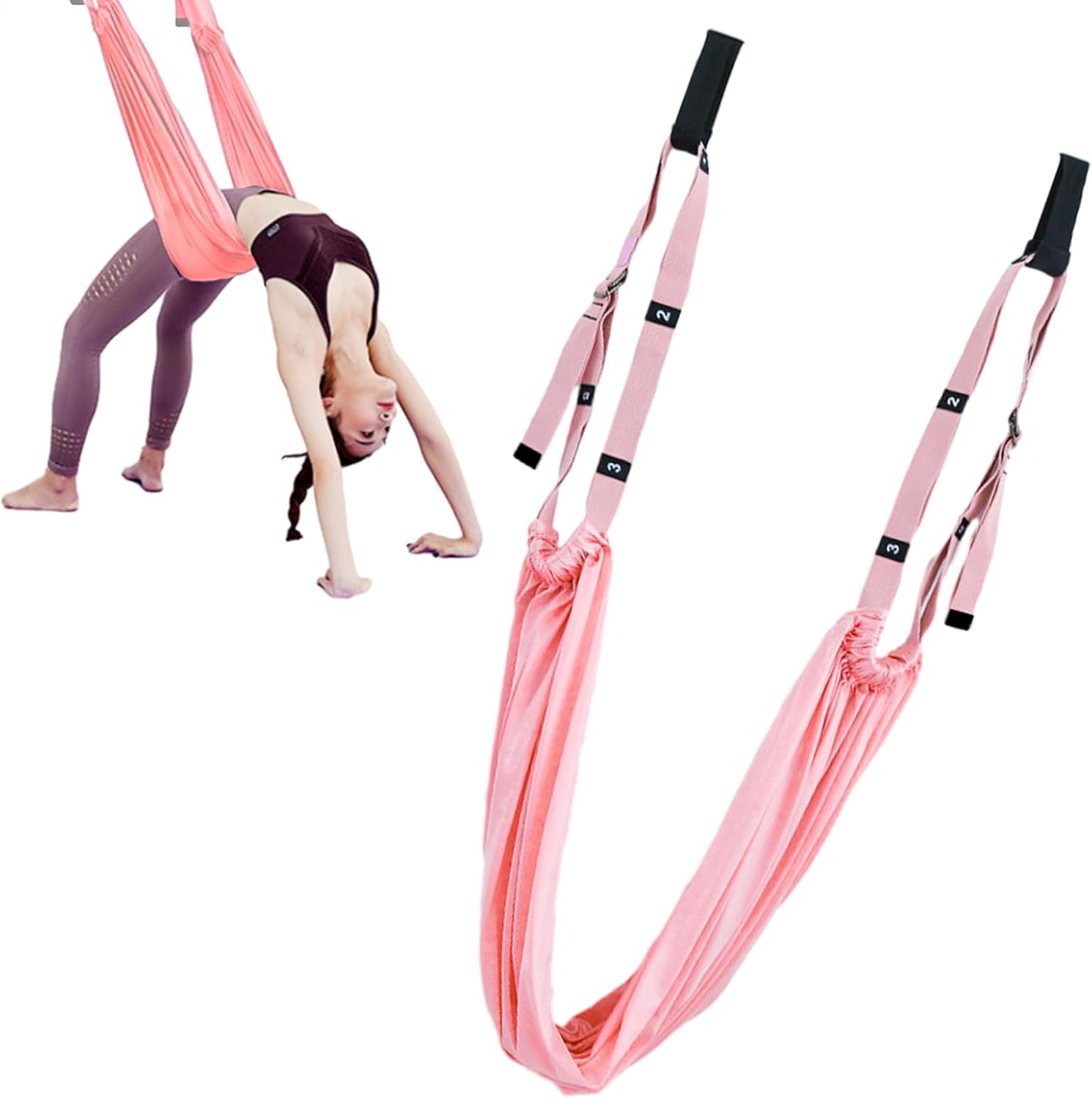Aerial Yoga Swing,Leg Stretching Strap For Splits – Flexibility Trainer Backbend Assist For Splits Strong Anti-, Training
