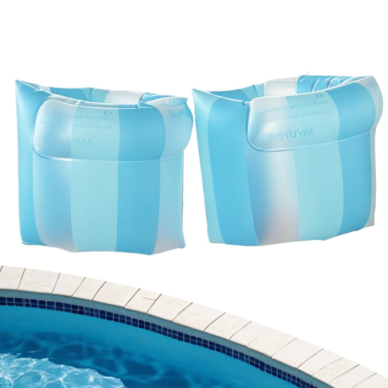 Kids Arm Floats 1 Pair Stripe Pattern Pool Floater Ring