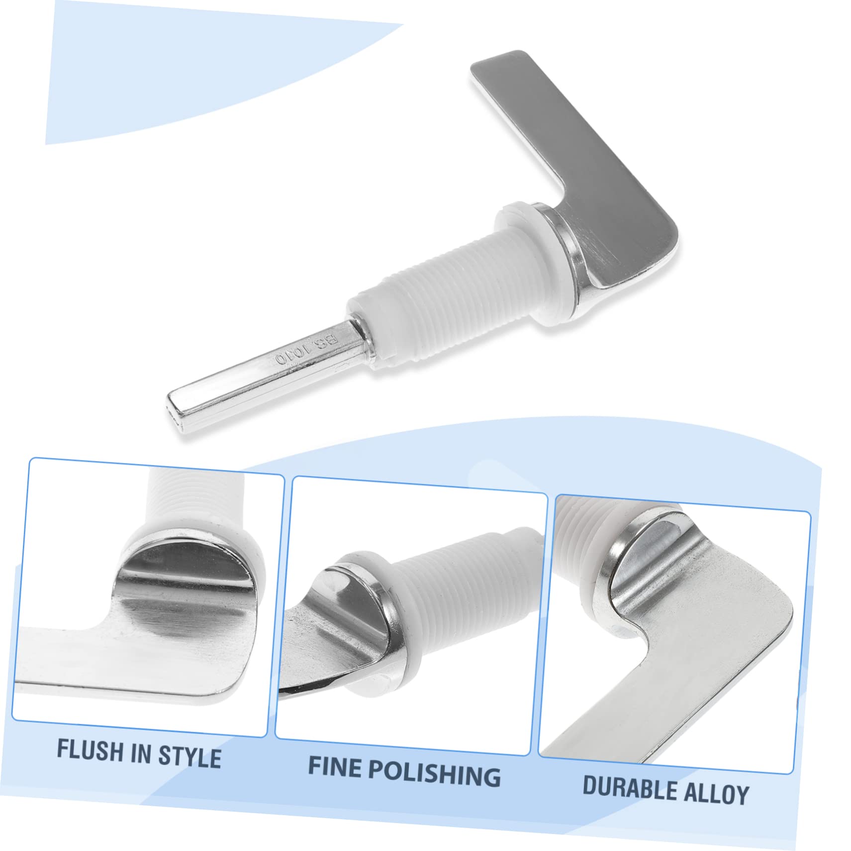 SEWACC Side Mount Toilet Flush Lever Replacement – 2-Pack Silver ABS Handles For Elderly-Friendly Use