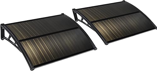 Miniatura 10 de Yescom - Toldo para ventana de puerta de patio o patio, protección contra la lluvia y la nieve, de policarbonato