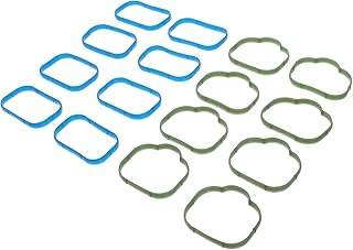 ibasenice 16 Peças Junta Do Coletor De Admissão Acessórios De Bling Arruela De Vedação Peças Genuínas Gadgets De Carro Kit De Anel De Vedação Superior E Inferior Junta De Vedação De Carro