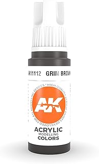 AK-Interactive 3rd Gen Acrylic Grim Brown 17ml 11112 - Model Building Paints and Tools # AK1112